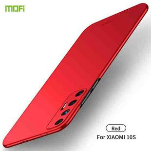 For Xiaomi Mi 10S MOFI Frosted PC Ultra-thin Hard Case(Red)