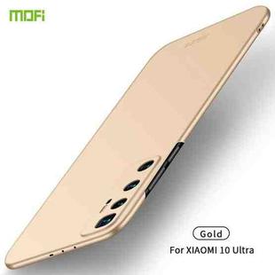 For Xiaomi Mi 10 Ultra MOFI Frosted PC Ultra-thin Hard Case(Gold)