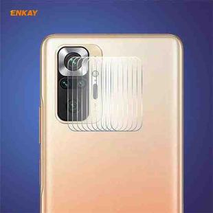 For Redmi Note 10 Pro / Note 10 Pro Max 10 PCS Hat-Prince ENKAY 0.2mm 9H 2.15D Round Edge Rear Camera Lens Tempered Glass Film Protector