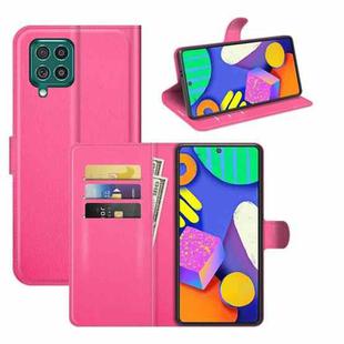 For Samsung Galaxy F62 / M62 Litchi Texture Horizontal Flip Protective Case with Holder & Card Slots & Wallet(Rose red)