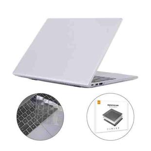 ENKAY for Huawei MateBook D 14  / Honor MagicBook 14 US Version 2 in 1 Crystal Protective Case with TPU Keyboard Film(Transparent)