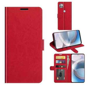 For Motorola One 5G Ace R64 Texture Single Horizontal Flip Protective Case with Holder & Card Slots & Wallet& Photo Frame(Red)