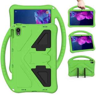 For Lenovo Tab P11 / J606F EVA Flat Anti Falling Protective Case Shell with Holder(Green)