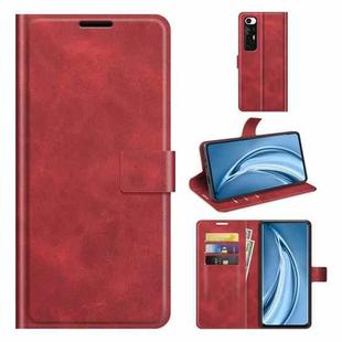 For Xiaomi Mi 10S Retro Calf Pattern Buckle Horizontal Flip Leather Case with Holder & Card Slots & Wallet(Red)