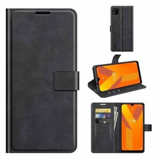 For Wiko Y62 Retro Calf Pattern Buckle Horizontal Flip Leather Case with Holder & Card Slots & Wallet(Black)