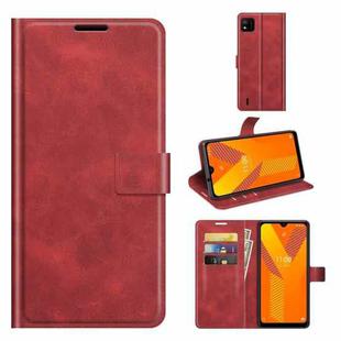 For Wiko Y62 Retro Calf Pattern Buckle Horizontal Flip Leather Case with Holder & Card Slots & Wallet(Red)
