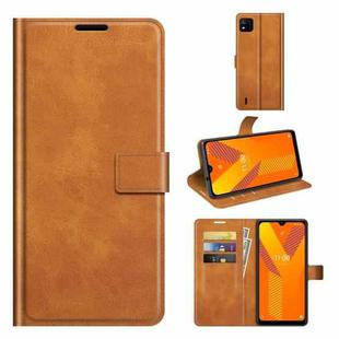 For Wiko Y62 Retro Calf Pattern Buckle Horizontal Flip Leather Case with Holder & Card Slots & Wallet(Yellow)