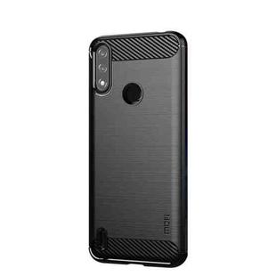 For Motorola Moto E7 Power MOFI Gentleness Series Brushed Texture Carbon Fiber Soft TPU Case(Black)