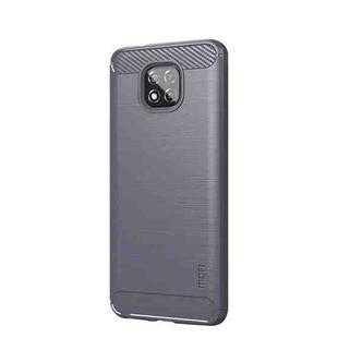 For Motorola Moto G Power 2021 MOFI Gentleness Series Brushed Texture Carbon Fiber Soft TPU Case(Gray)