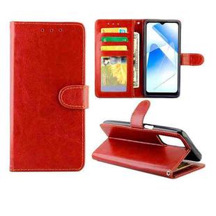 For OPPO A55 5G Crazy Horse Texture Leather Horizontal Flip Protective Case with Holder & Card Slots & Wallet & Photo Frame(Brown)