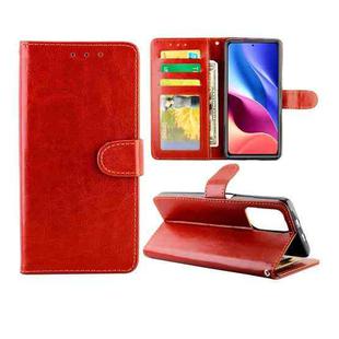 For Redmi K40/K40 Pro/K40 Pro+/POCO F3/Mi 11i Crazy Horse Texture Leather Horizontal Flip Protective Case with Holder & Card Slots & Wallet & Photo Frame(Brown)