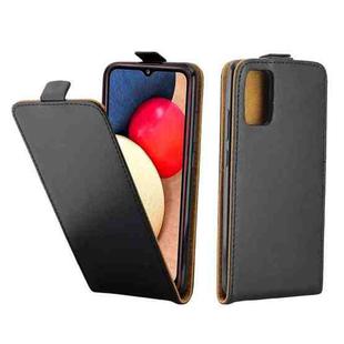 For Samsung Galaxy A02s(5G) Business Style Vertical Flip TPU Leather Case with Card Slot(Black)