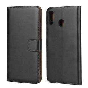 Horizontal Flip Leather Case for Galaxy M20, with Magnetic Buckle & Holder & Card Slots & Wallet(Black)
