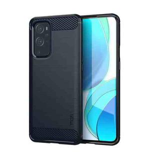 For OnePlus 9 Pro MOFI Gentleness Series Brushed Texture Carbon Fiber Soft TPU Case(Blue)