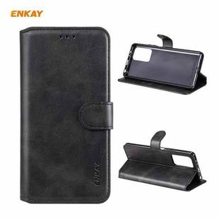 For Xiaomi Redmi Note 10 Pro / Note 10 Pro Max ENKAY Hat-Prince Horizontal Flip PU Leather Case with Holder & Card Slots & Wallet(Black)