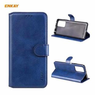 For Xiaomi Redmi Note 10 Pro / Note 10 Pro Max ENKAY Hat-Prince Horizontal Flip PU Leather Case with Holder & Card Slots & Wallet(Dark Blue)
