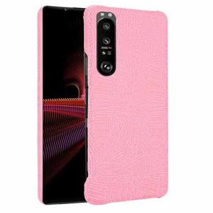 For Sony Xperia 1 III Shockproof Crocodile Texture PC + PU Case(Find)