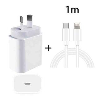 20W PD 3.0 Travel Fast Charger Power Adapter with USB-C / Type-C to 8 Pin Fast Charge Data Cable, AU Plug(1m)