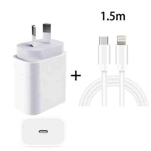 20W PD 3.0 Travel Fast Charger Power Adapter with USB-C / Type-C to 8 Pin Fast Charge Data Cable, AU Plug(1.5m)