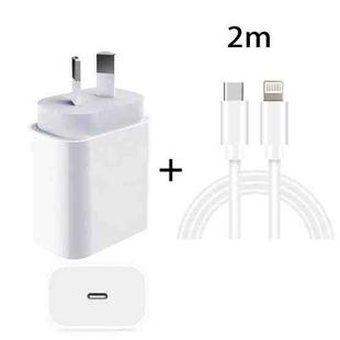 20W PD 3.0 Travel Fast Charger Power Adapter with USB-C / Type-C to 8 Pin Fast Charge Data Cable, AU Plug(2m)
