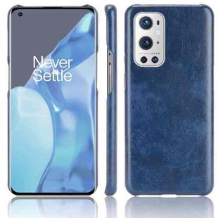 For OnePlus 9 Pro Shockproof Litchi Texture PC + PU Case(Blue)