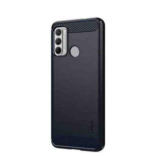 For Motorola G60 / G40 Fusion MOFI Gentleness Series Brushed Texture Carbon Fiber Soft TPU Case(Blue)