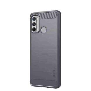 For Motorola G60 / G40 Fusion MOFI Gentleness Series Brushed Texture Carbon Fiber Soft TPU Case(Gray)