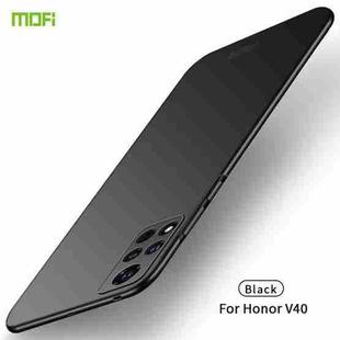 For Honor V40 MOFI Frosted PC Ultra-thin Hard Case(Black)