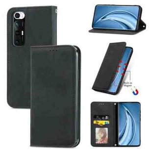 For Xiaomi Mi 10S Retro Skin Feel Business Magnetic Horizontal Flip Leather Case With Holder & Card Slots & Wallet & Photo Frame(Black)