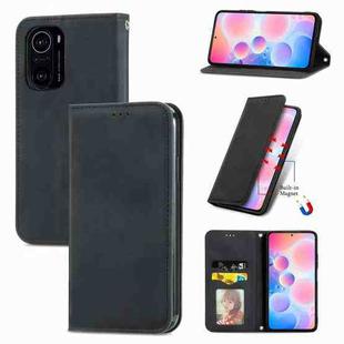 For Xiaomi Redmi K40 / K40 Pro /K40 Pro+ Retro Skin Feel Business Magnetic Horizontal Flip Leather Case With Holder & Card Slots & Wallet & Photo Frame(Black)