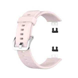 For Huawei Watch Fit TIA-B09 Silicone Watch Band(light pink)