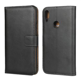 Horizontal Flip Leather Case for Huawei Y6 (2019), with Magnetic Buckle & Holder & Card Slots & Wallet(Black)
