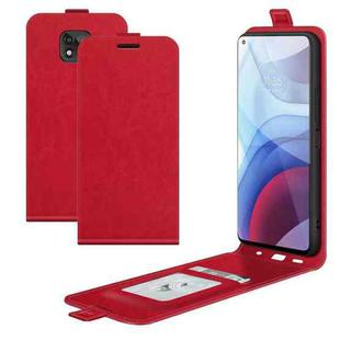 For Motorola Moto G Power 2021 R64 Texture Single Vertical Flip Leather Protective Case with Card Slots & Photo Frame(Red)