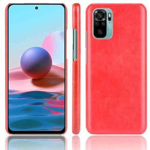 For Xiaomi Redmi Note 10 4G/Note 10S Shockproof Litchi Texture PC + PU Case(Red)