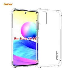 For Xiaomi Redmi Note 10 5G ENKAY Hat-Prince Clear TPU Shockproof Case Soft Anti-slip Cover