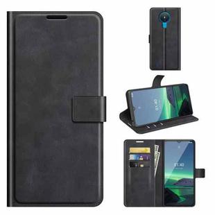 For Nokia 1.4 Retro Calf Pattern Buckle Horizontal Flip Leather Case with Holder & Card Slots & Wallet(Black)