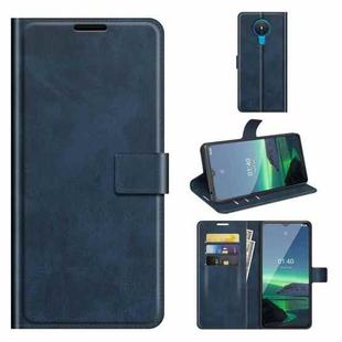 For Nokia 1.4 Retro Calf Pattern Buckle Horizontal Flip Leather Case with Holder & Card Slots & Wallet(Blue)