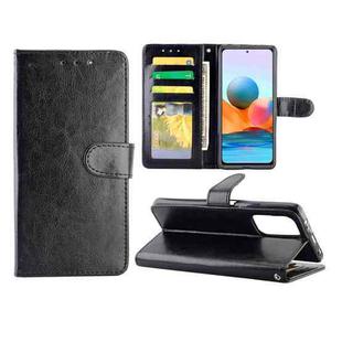 For Xiaomi Redmi Note10 Pro / Note10 Pro Max Crazy Horse Texture Leather Horizontal Flip Protective Case with Holder & Card Slots & Wallet & Photo Frame(Black)