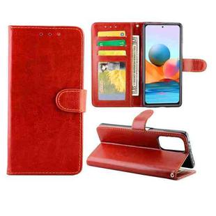 For Xiaomi Redmi Note10 Pro / Note10 Pro Max Crazy Horse Texture Leather Horizontal Flip Protective Case with Holder & Card Slots & Wallet & Photo Frame(Brown)