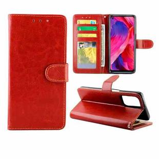 For OPPO A54 4G Crazy Horse Texture Leather Horizontal Flip Protective Case with Holder & Card Slots & Wallet & Photo Frame(Brown)