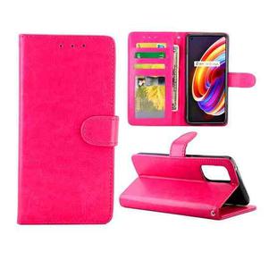 For OPPO Realme X7 Pro Crazy Horse Texture Leather Horizontal Flip Protective Case with Holder & Card Slots & Wallet & Photo Frame(Rose Red)