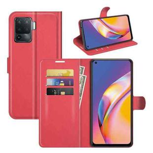 For OPPO A94 4G / F19 Pro / Reno 5 Lite Litchi Texture Horizontal Flip Protective Case with Holder & Card Slots & Wallet(Red)