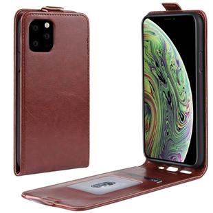 For iPhone 11 Pro Crazy Horse Vertical Flip Leather Protective Case (Brown)