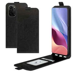 For Xiaomi Redmi K40 / K40 Pro / Poco F3 / Mi 11i R64 Texture Single Vertical Flip Leather Protective Case with Card Slots & Photo Frame(Black)