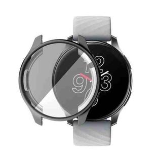 For OnePlus Watch ENKAY Hat-Prince Full Coverage Electroplate TPU Soft Case(Black)