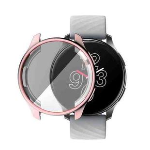 For OnePlus Watch ENKAY Hat-Prince Full Coverage Electroplate TPU Soft Case(Pink)