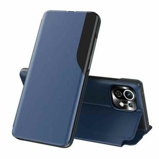 For Xiaomi Mi 11 Lite Attraction Flip Holder Leather Phone Case(Blue)