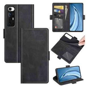 For Xiaomi Mi 10S Dual-side Magnetic Buckle Horizontal Flip Leather Case with Holder & Card Slots & Wallet(Black)