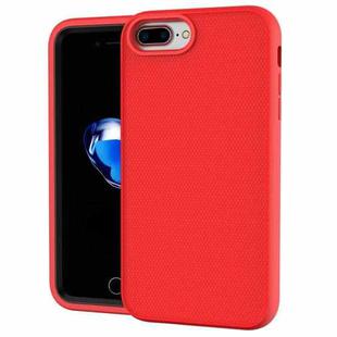 Solid Color PC + Silicone Shockproof Skid-proof Dust-proof Case For iPhone 6 & 6s / 7 / 8(Red)