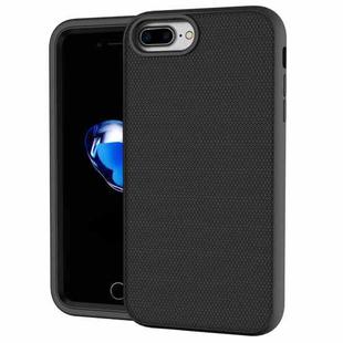 Solid Color PC + Silicone Shockproof Skid-proof Dust-proof Case For iPhone 6 Plus & 6s Plus / 7 Plus / 8 Plus(Black)